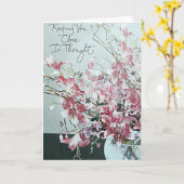 思慮深いカード カード (黄色い花)