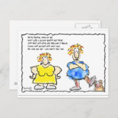 思慮深いカード ポストカード (正面/裏面)