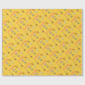 思慮深いギフトのおもしろいなクリスマスの漫画 ラッピングペーパー (フラット)