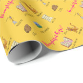 思慮深いギフトのおもしろいなクリスマスの漫画 ラッピングペーパー (ロールコーナー)