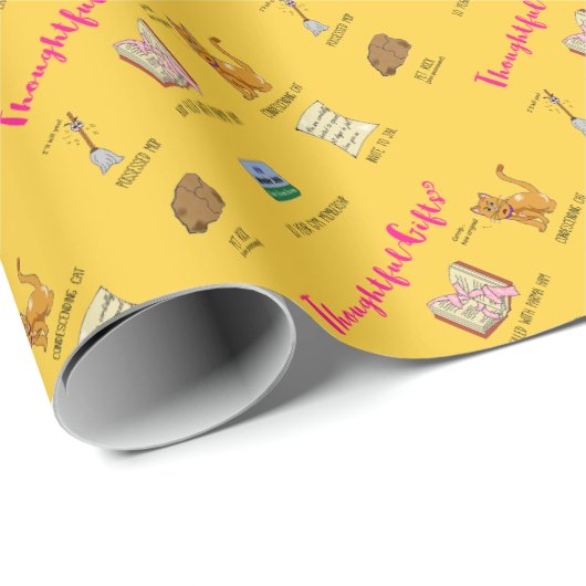 思慮深いギフトのおもしろいなクリスマスの漫画 ラッピングペーパー (ロールコーナー)