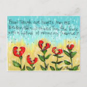 思慮深いクリエイティブ悔やみや弔慰カード ポストカード (正面)