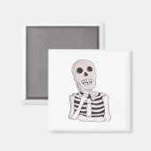 思慮深いスカル マグネット (正面/裏面)