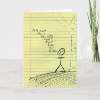 思慮深いバースデー・カード カード