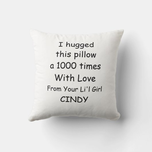 思慮深いパパあなたはマイヒーロー クッション (裏面)