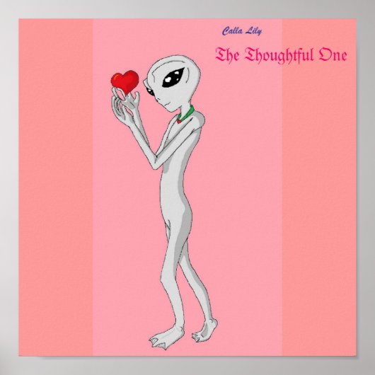 思慮深い人 ポスター (正面)