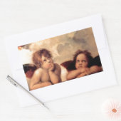 思慮深い天使の製品 長方形シール (封筒)