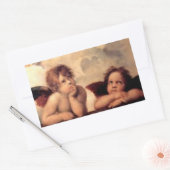 思慮深い天使の製品 長方形シール (封筒)