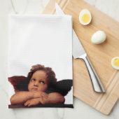 思慮深い天使 キッチンタオル (四つ折り)