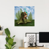 思慮深い妖精 ポスター (ホームオフィス)