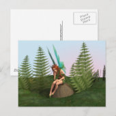 思慮深い妖精 ポストカード (正面/裏面)