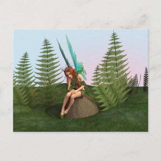 思慮深い妖精 ポストカード (正面)