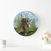 思慮深い妖精 ラージ壁時計 (ホーム)