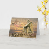 思慮深い宗教デザイン送り祈りの言葉 カード (黄色い花)