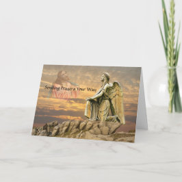 思慮深い宗教デザイン送り祈りの言葉 カード