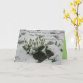 思慮深い引用文 カード (黄色い花)