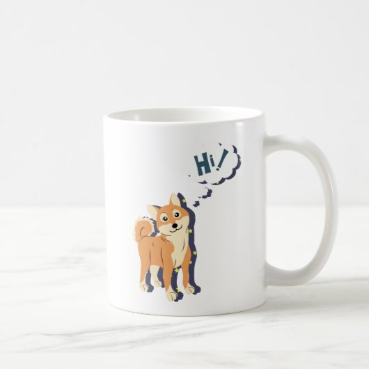 思慮深い柴犬 コーヒーマグカップ (右)