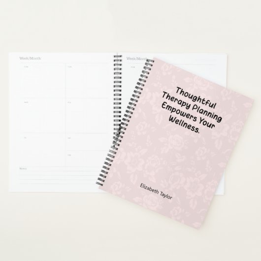思慮深い療法計画が健康を促進する プランナー手帳 (ディスプレー)
