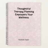 思慮深い療法計画が健康を促進する プランナー手帳 (正面)