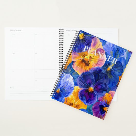 思慮深い花びら：あなたのパンジー設計のプランナー プランナー手帳 (ディスプレー)