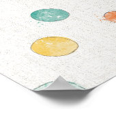 思慮深い蝶のステップ ポスター (角)