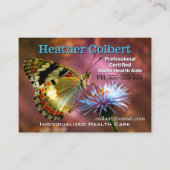 思慮深い蝶の信頼介護者 名刺 (正面)