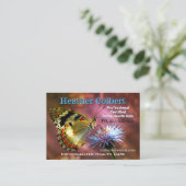 思慮深い蝶の信頼介護者 名刺 (スタンド正面)