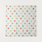 思慮深い蝶ステップ タペストリー (正面(横))