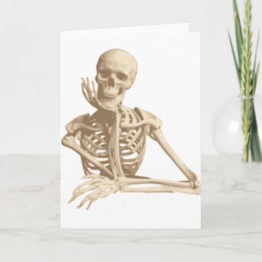 思慮深い骨格 カード (正面)