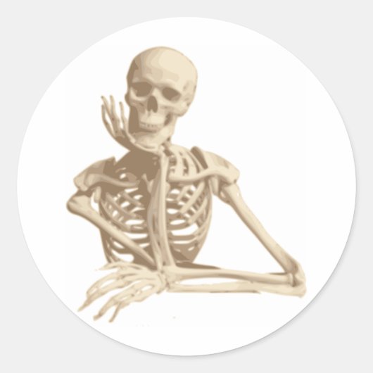 思慮深い骨格 ラウンドシール (正面)