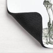 思慮深い骨組 マウスパッド (コーナー)