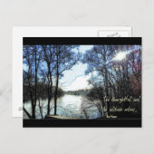 思慮深い魂… ポストカード (正面/裏面)