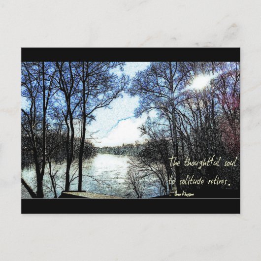 思慮深い魂… ポストカード (正面)