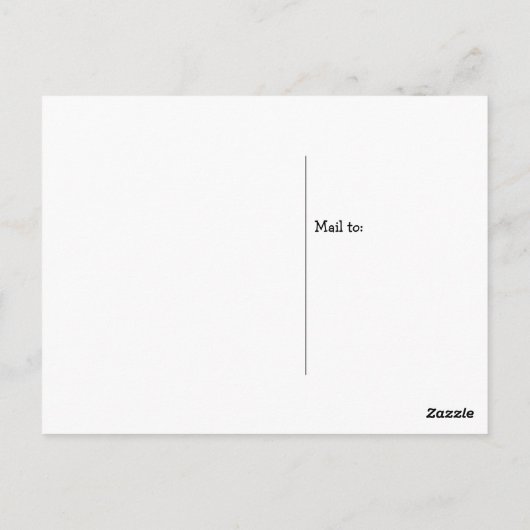 思慮深い ポストカード (裏面)