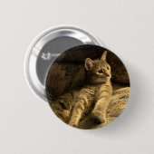 思慮深い 缶バッジ (正面&裏面)