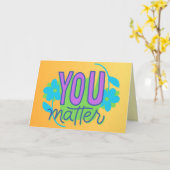 思慮深くやる気を起こさせる カード (黄色い花)