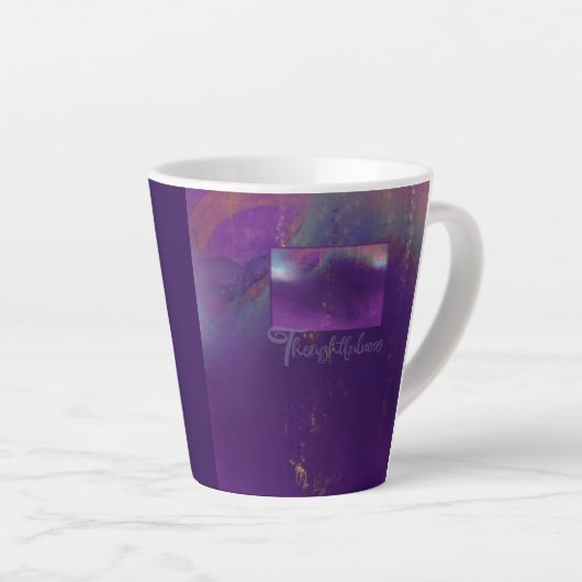 思慮深さ カフェラテマグ (右アングル)