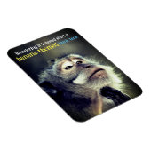 思慮深考えいサルおもしろい引用文 マグネット (右側)