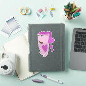 思春期のモンスターのイラスト シール (iPadカバー)