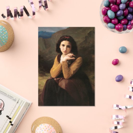 思春期の少女のミグノンの無実ブーゲロー アクリル招待状 (インサイチュ (お祝い))