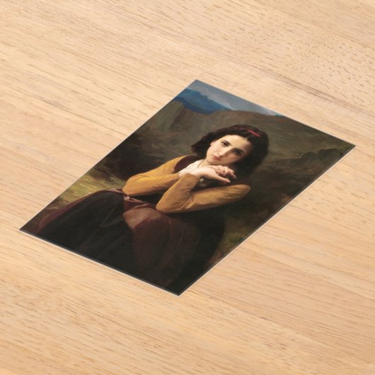 思春期の少女のミグノンの無実ブーゲロー アクリル招待状 (レイダウン)