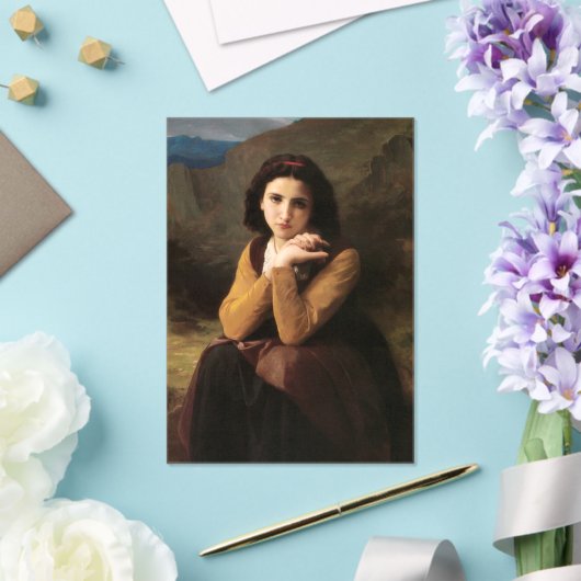 思春期の少女のミグノンの無実ブーゲロー アクリル招待状 (インサイチュ (ウェディング))