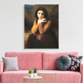 思春期の少女のミグノンの無実ブーゲロー キャンバスプリント (インサイチュ (リビング))
