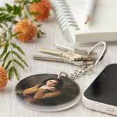 思春期の少女のミグノンの無実ブーゲロー キーホルダー (正面右)