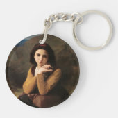 思春期の少女のミグノンの無実ブーゲロー キーホルダー (裏面)