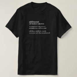 思春期の辞書カスタム定義Tシャツ Tシャツ