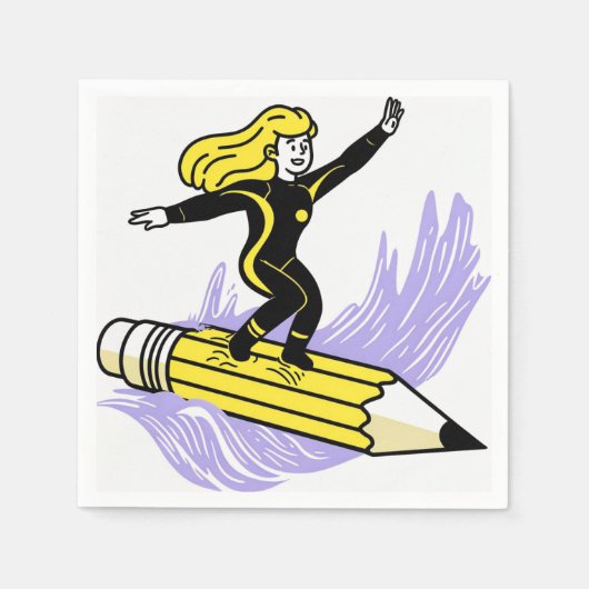 思書い込んで スタンダードカクテルナプキン (正面)