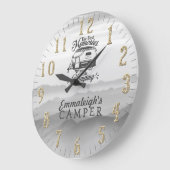 思最高のい出が輝くキャンパーカスタム ラージ壁時計 (傾斜)