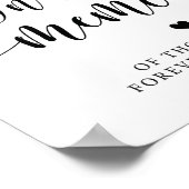 思素朴い出の思い出結婚のサイン ポスター (角)