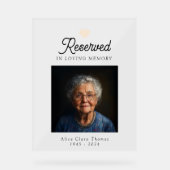 思素朴い出結婚のアクリル記念標識 アクリルサイン (正面)